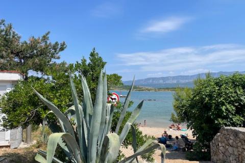 Island of Krk, Klimno, apartment, sea view, 300 m from the beach