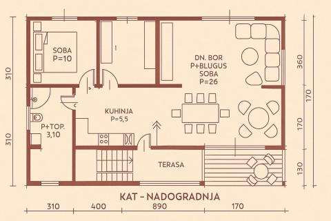 Popovača, Centar, Kuća sa dva stana