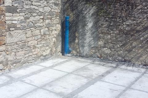 Istra, Buje, Krasica - kamena kuća u rekonstrukciji, pogled na more