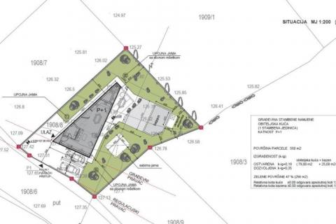 ISTRIA, KRŠAN – Baugrundstück mit Baugenehmigung