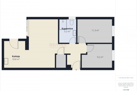 Istra, Valbandon - dvosoban stan sa vrtom, novogradnja