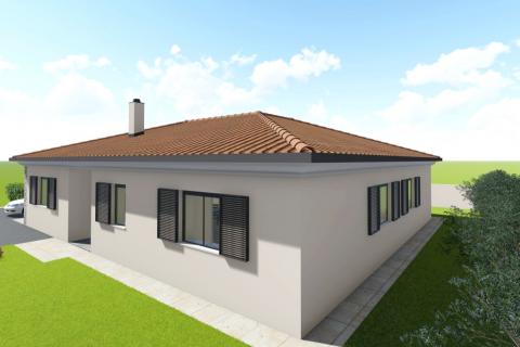 Istra, Umag - kuća prizemnica s bazenom, novogradnja