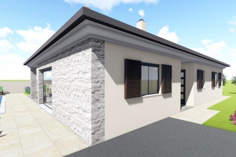 Istra, Umag - kuća prizemnica s bazenom, novogradnja