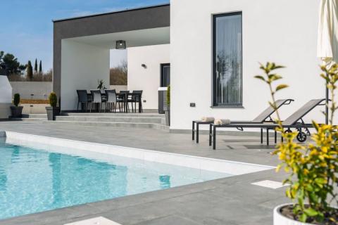 Istria, Žminj - Moderna casa a un piano con piscina, palestra e sauna