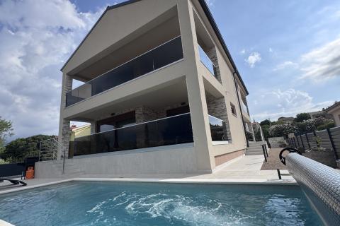 OTOK KRK,MALINSKA moderna villa u novogradnji