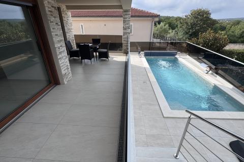 OTOK KRK,MALINSKA moderna villa u novogradnji