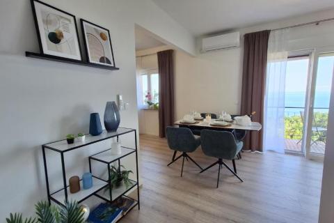 Stan za najam na Pobrima – panoramski pogled na Kvarner