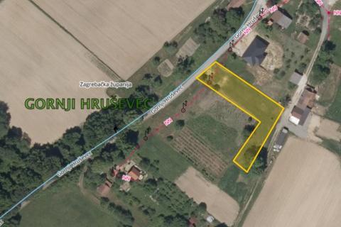 Земельный участок строительного назначения Gornji Hruševec, Kravarsko, 1.499m2