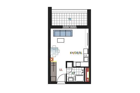 Appartamento Delnice, 30,33m2