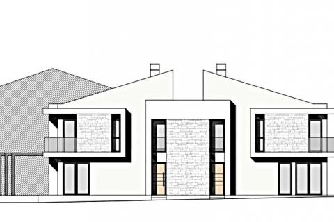 Istra, Umag - građevinsko zemljište s dozvolom i projektom za duplex, plaćene komunalije i priključci