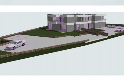 Istra,Umag,okolica-Građevinsko zemljište za 8 stanova