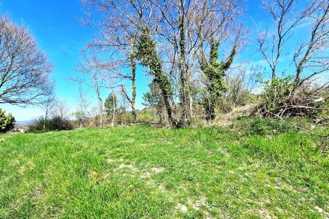 Istra,Krasica-Građevinsko zemljište s pogledom na more