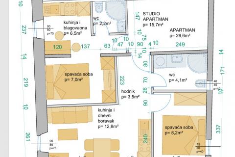 Квартира/Апартамент Rovinj, 46m2