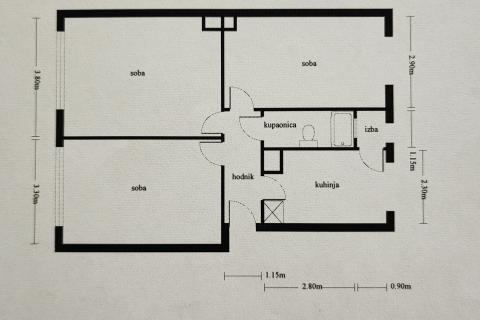 Wohnung Folnegovićevo naselje, Peščenica - Žitnjak, 64,40m2