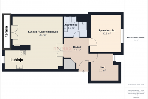 Wohnung Fažana, 65,59m2