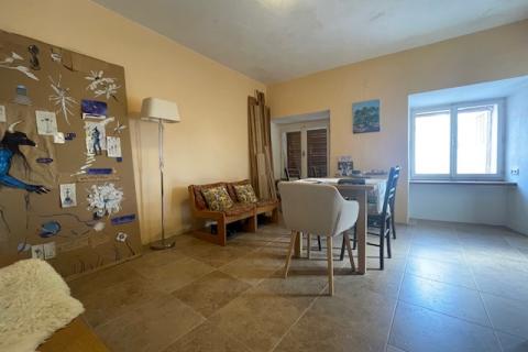 Insel Krk, Dobrinj, Haus mit Dachterrasse und Meerblick