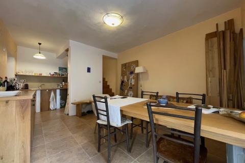 Insel Krk, Dobrinj, Haus mit Dachterrasse und Meerblick