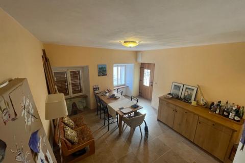 Insel Krk, Dobrinj, Haus mit Dachterrasse und Meerblick