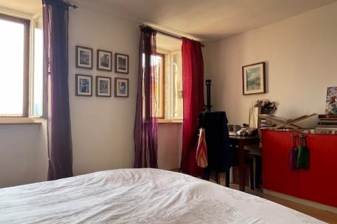 Insel Krk, Dobrinj, Haus mit Dachterrasse und Meerblick