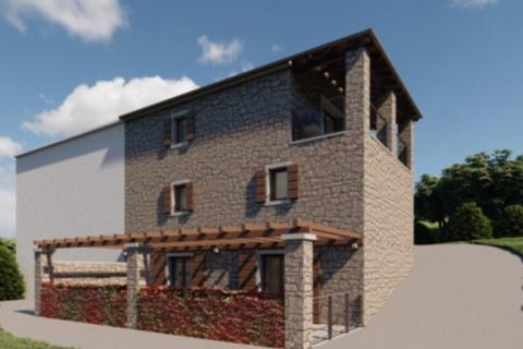 Istra,Momjan,okolica-Renovirana kuća s pogledom na more