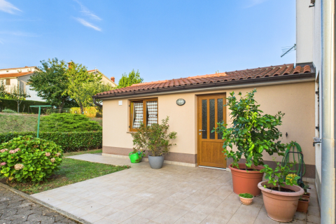 ISTRIA, ŽMINJ – Appartamento con giardino, cucina estiva e cantina