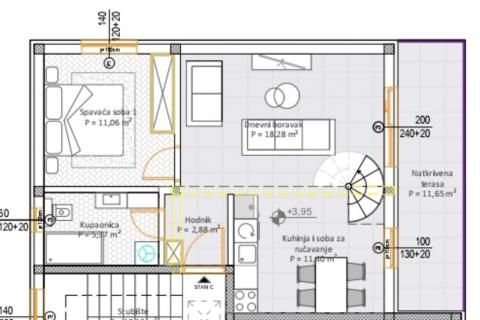Istra, Fažana okolica - dvosoban stan u novogradnji