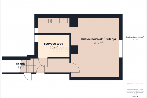 Zagreb, Trešnjevka - dvosoban stan 43 m2