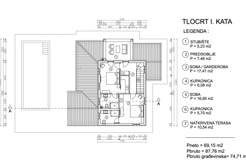 ISTRA, JURAL - 2 građevinske parcele s projektima