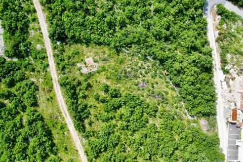 Crikvenica- građevinsko zemljište sa idejnim projektom za obiteljsku kuću ( P+1 ) sa bazenom