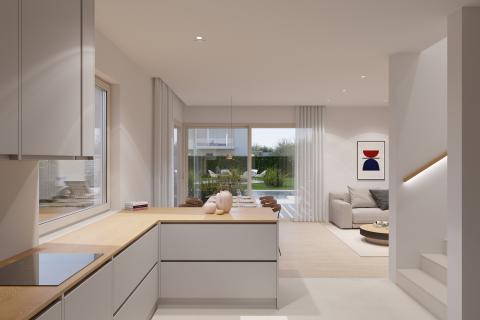 Poreč, okolica- prekrasno zemljište s pogledom na more, projektom i građevinskom dozvolom za 3 objekta