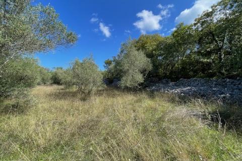 Malinska,otok Krk,građevinsko zemljište s pogledom 