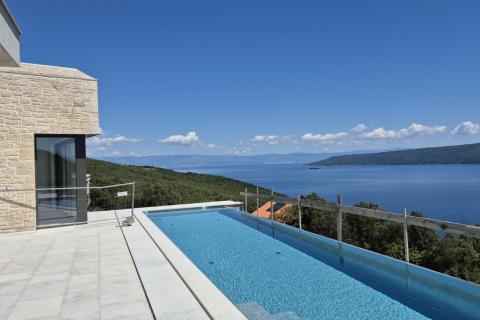 Istra, Plomin okolica -ekskluzivna vila s panoramskim pogledom na more i otoke