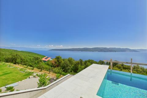 Istra, Plomin okolica -ekskluzivna vila s panoramskim pogledom na more i otoke