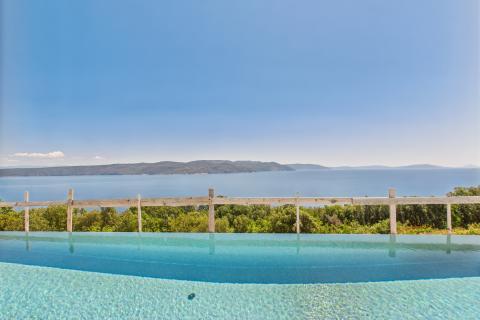 Istra, Plomin okolica -ekskluzivna vila s panoramskim pogledom na more i otoke