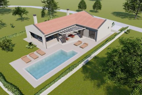 Istra,Veliki Vareški, građevinsko zemljište sa dozvolom za prizemnicu