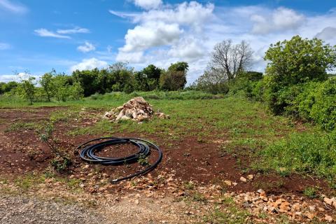 Istra,Veliki Vareški, građevinsko zemljište sa dozvolom za prizemnicu