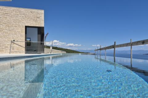 Istra, Plomin okolica -ekskluzivna vila s panoramskim pogledom na more i otoke