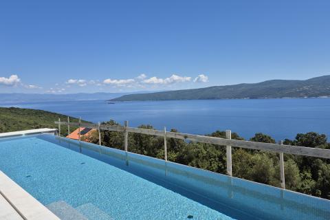 Istra, Plomin okolica -ekskluzivna vila s panoramskim pogledom na more i otoke