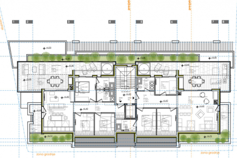 Istra, Rovinj, građevinsko zemljište s građevinskom dozvolom za 5 stanova, blizu plaže