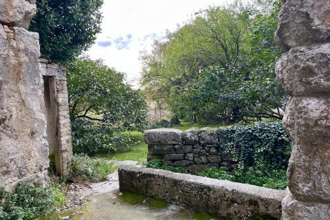 Kastav, Spinčići, autohtona kamena kuća za adaptaciju, zemljište od 858 m2, blizina Opatije