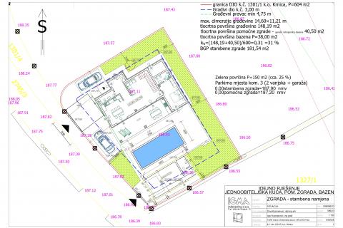 Istra, Krnica - građevinsko zemljište sa pravomoćnom građevinskom dozvolom