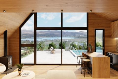 Ogulin, Jezero Sabljaci | Projekt dvije moderne kuće s bazenom 