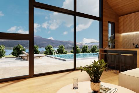 Ogulin, Jezero Sabljaci | Projekt dvije moderne kuće s bazenom 