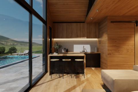 Ogulin, Jezero Sabljaci | Projekt dvije moderne kuće s bazenom 