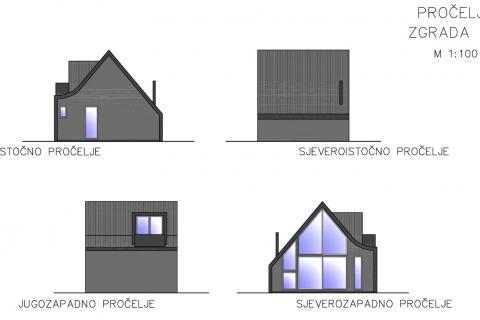 Ogulin, Jezero Sabljaci | Projekt dvije moderne kuće s bazenom 