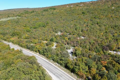 ISTRIA, ALBONA - Terreno con vista mare