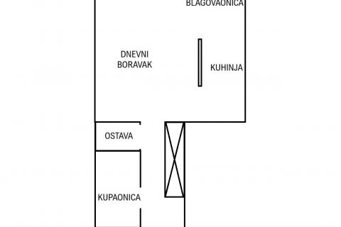 Wohnung Trešnjevka, Trešnjevka - Sjever, 39m2