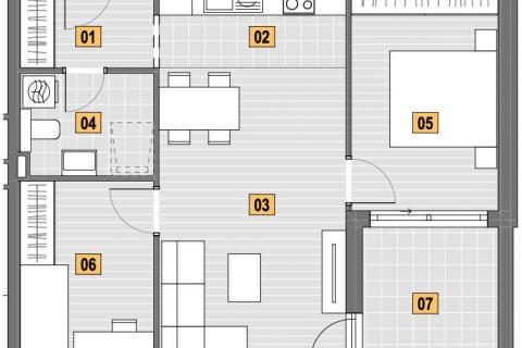 Senj - dvosoban stan sa puno svjetlosti