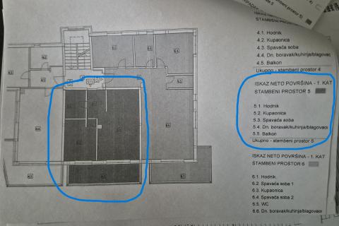 RIJEKA,KASTAV- NOVOGRADNJA, stan 1S+DB, parking, terasa, pogled na more