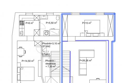 Istra,Novigrad-Adaptirana kuća s vrtom i pogledom na more